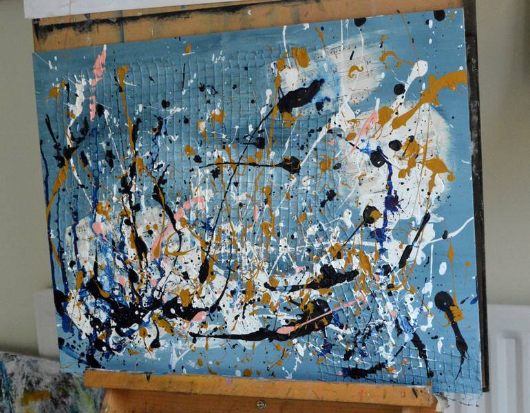 Original Abstract Expressionism Abstract Painting by Milena Blaziak Cooke