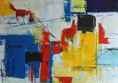 Original Abstract Geometric Paintings by Milena Blaziak Cooke