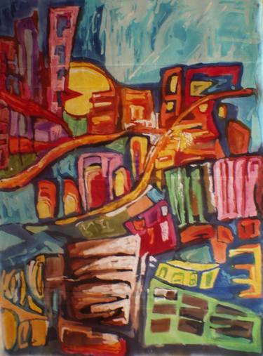 Print of Abstract Architecture Paintings by Milena Blaziak Cooke