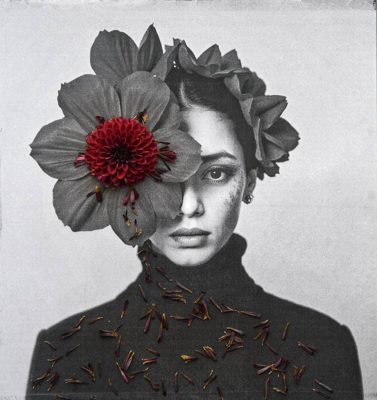 Original Women Photography by Olha Kudina | Black & White Art on Paper | The nature of a woman