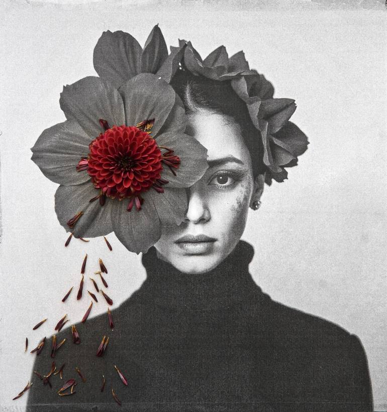 Original Women Photography by Olha Kudina | Black & White Art on Paper | The nature of a woman