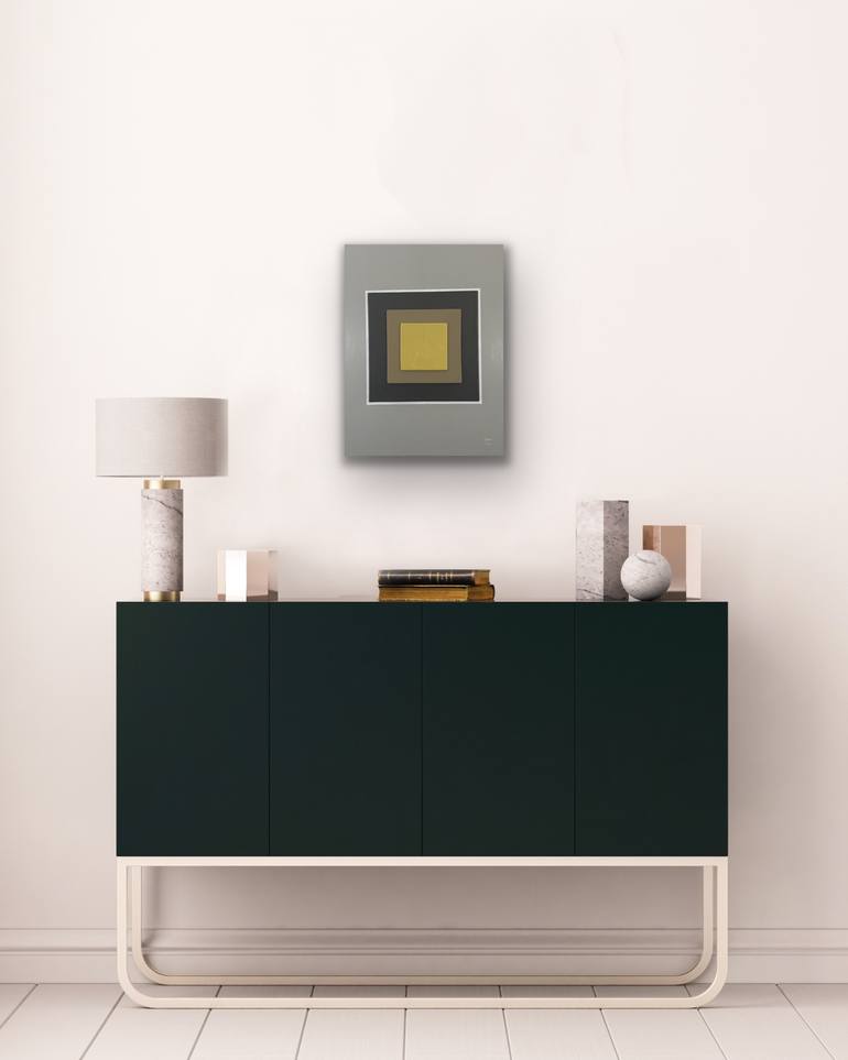Original Geometric Abstract Mixed Media by Tasha And Seng G