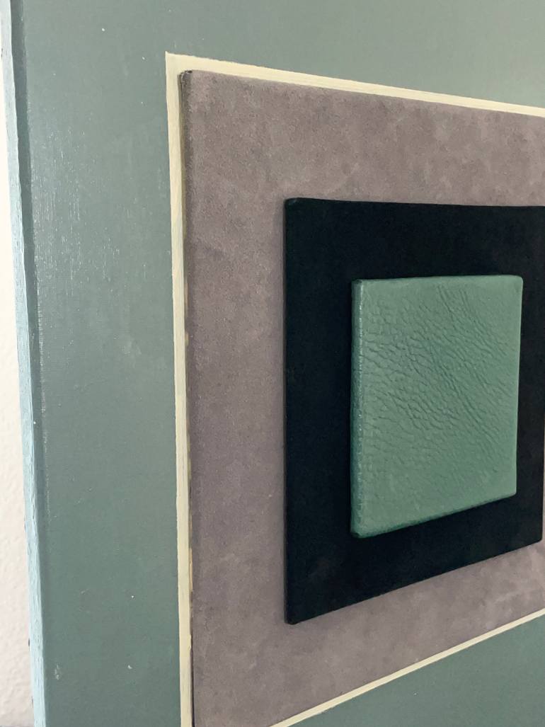 Original Geometric Abstract Mixed Media by Tasha And Seng G