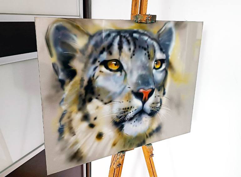 Original Classicism Cats Painting by Viktor Kovalyk