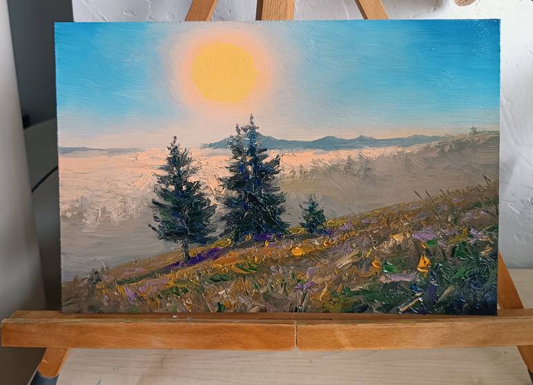 Original Classicism Landscape Painting by Viktor Kovalyk