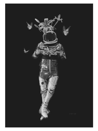 Original Surrealism Outer Space Drawings by Olive Artstudio Prints