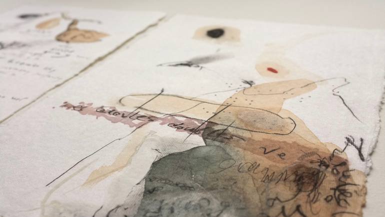 Original Abstract Expressionism Abstract Mixed Media by Alona Shulika