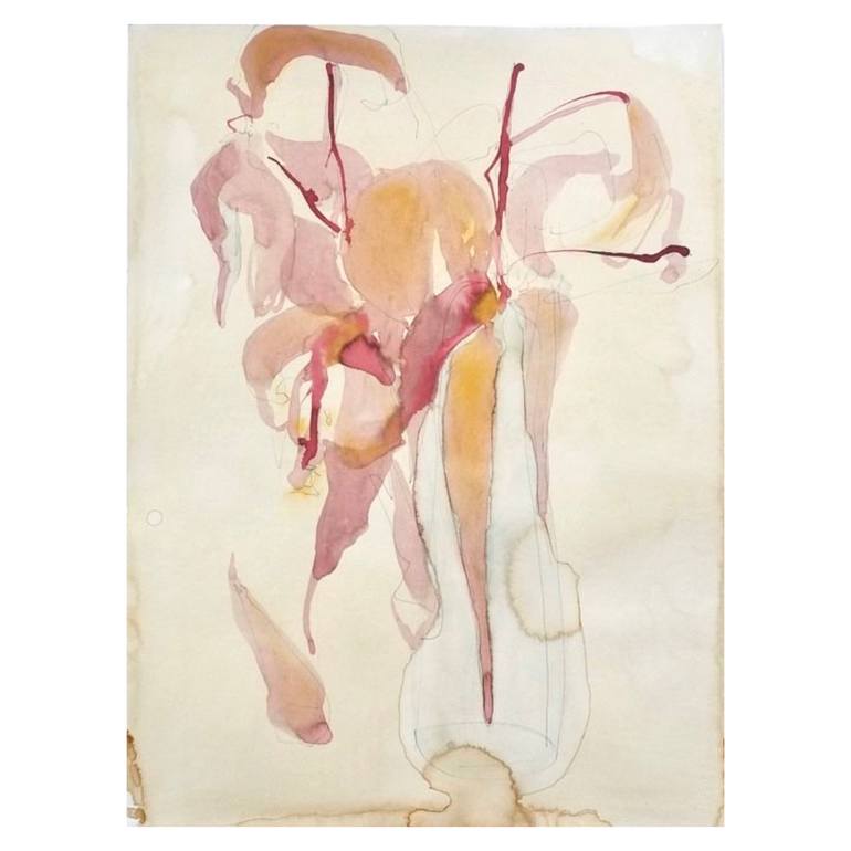 Original Abstract Floral Painting by Alona Shulika