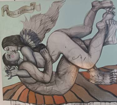 Original Contemporary Love Painting by Marianela Gallardo