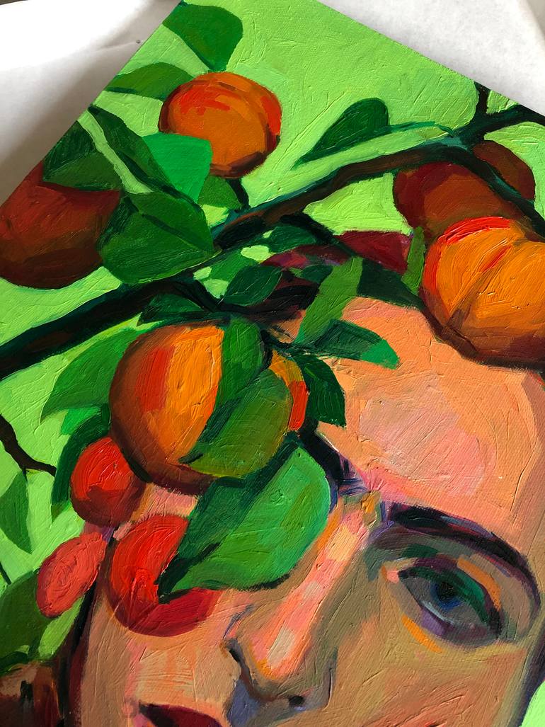 Original Expressionism Women Painting by Anna Khaninyan