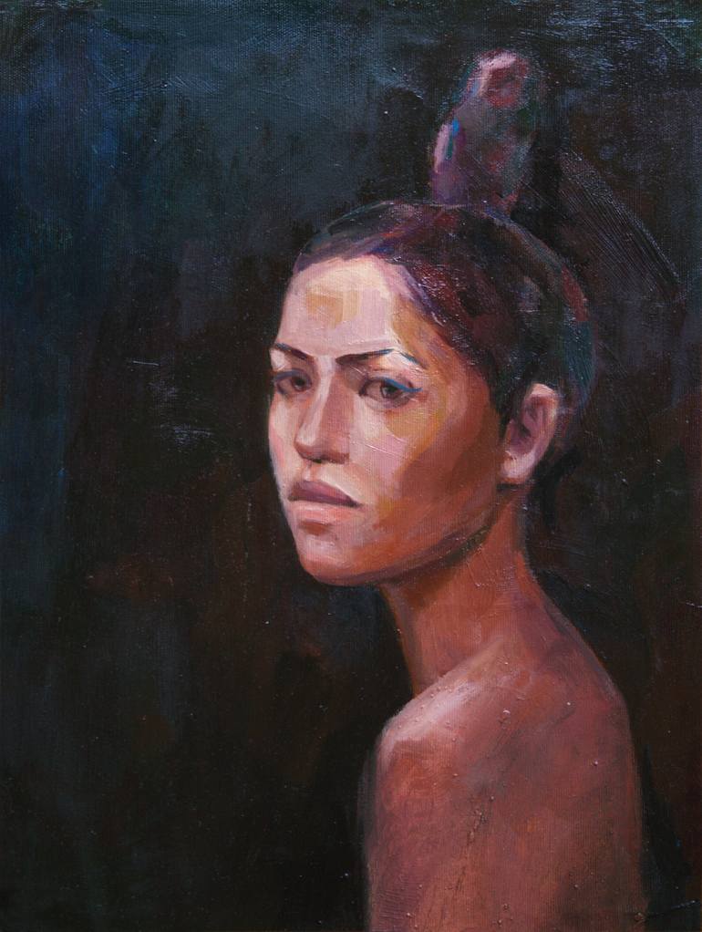 Original Realism Women Paintings by Anna Khaninyan