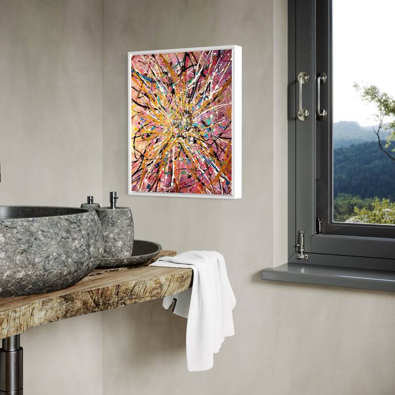 Original Abstract Expressionism Abstract Painting by Zee The Artist