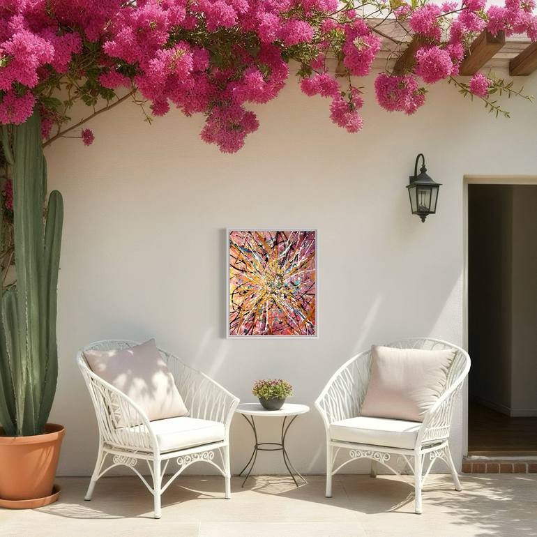 Original Abstract Expressionism Abstract Painting by Zee The Artist