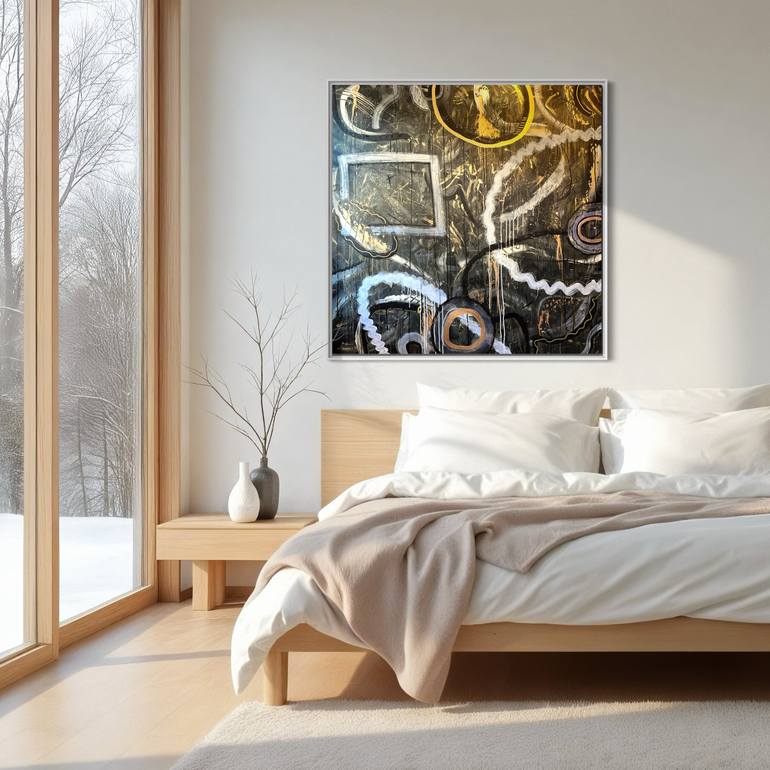 Original Abstract Expressionism Abstract Painting by Zee The Artist
