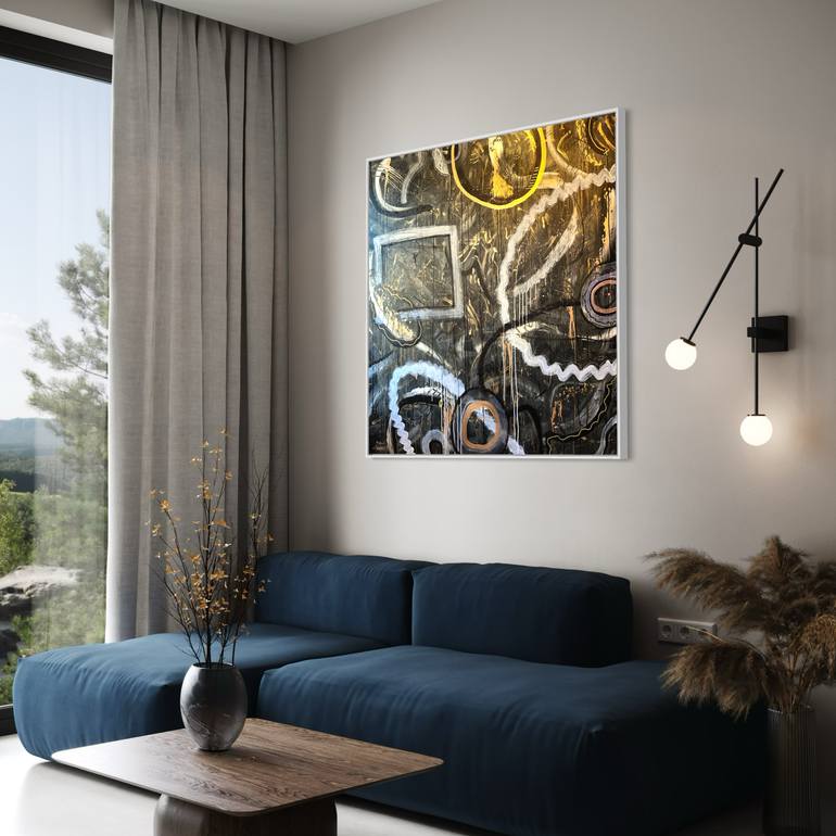 Original Abstract Expressionism Abstract Painting by Zee The Artist