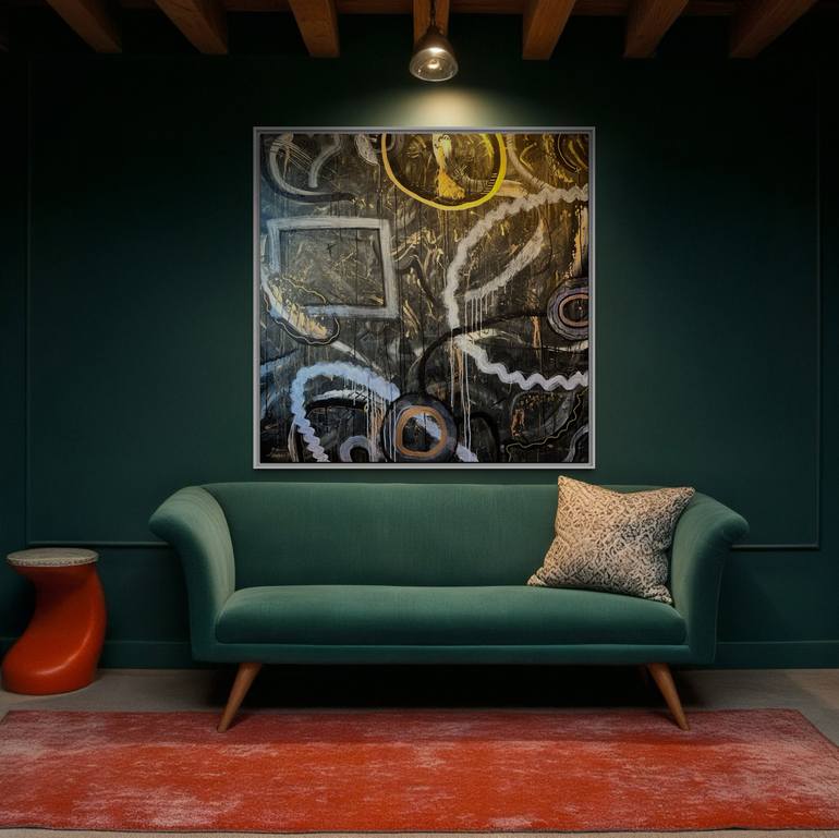 Original Abstract Expressionism Abstract Painting by Zee The Artist