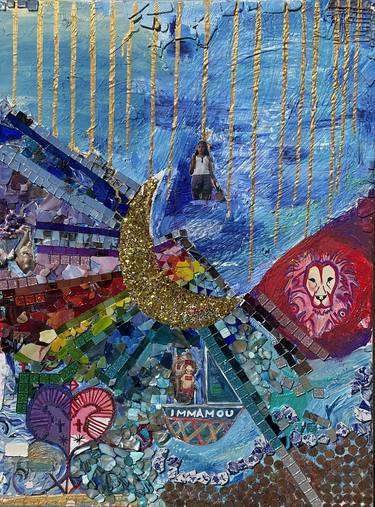 Original Abstract Expressionism Beach Mixed Media by Rachel Corona