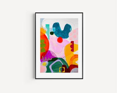 Original Abstract Mixed Media by Adrianne Hawthorne Thomas