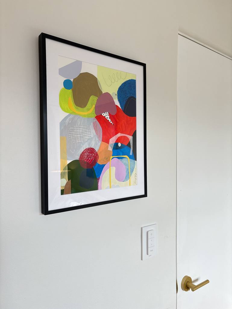 Original Abstract Mixed Media by Adrianne Hawthorne Thomas