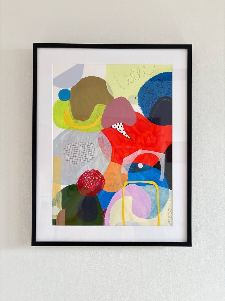 Original Abstract Mixed Media by Adrianne Hawthorne Thomas