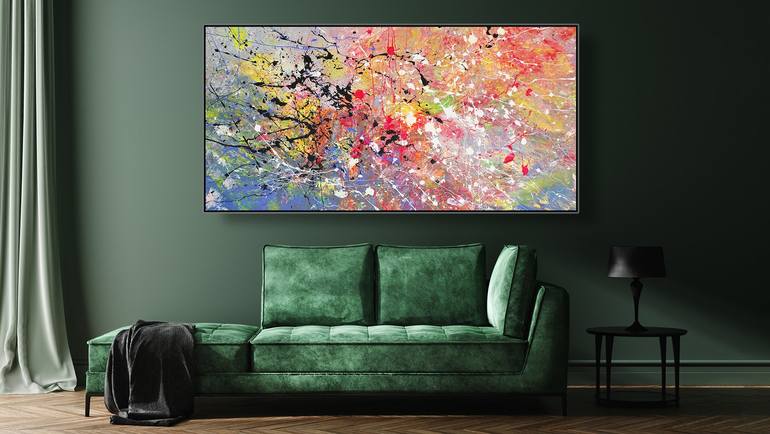 Original Abstract Expressionism Abstract Painting by Constanze Claudia Lorenz