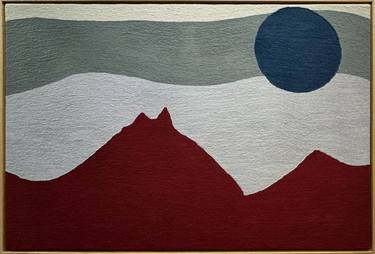 Original Abstract Geometric Mixed Media by Peter Mayer