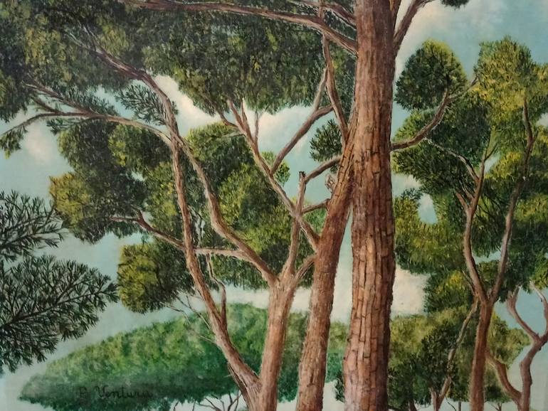 Original Impressionism Landscape Painting by Pasquale Ventura