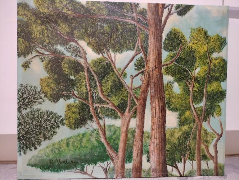 Original Impressionism Landscape Painting by Pasquale Ventura