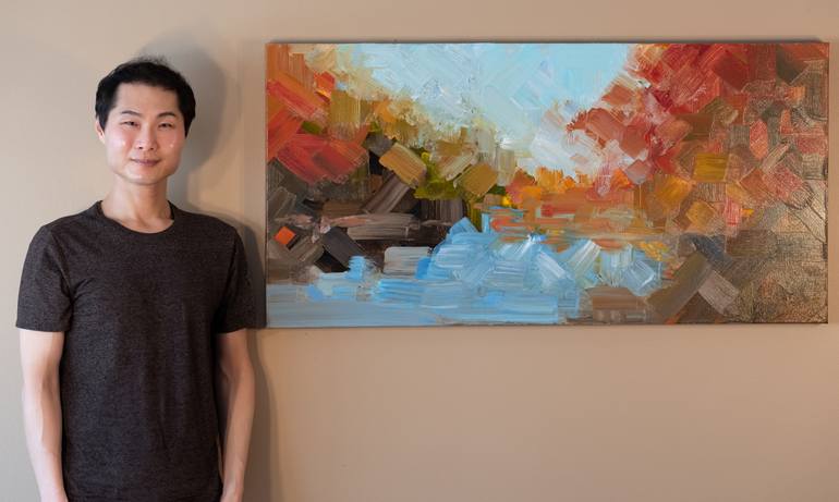 Original Abstract Nature Painting by Richard Chiang