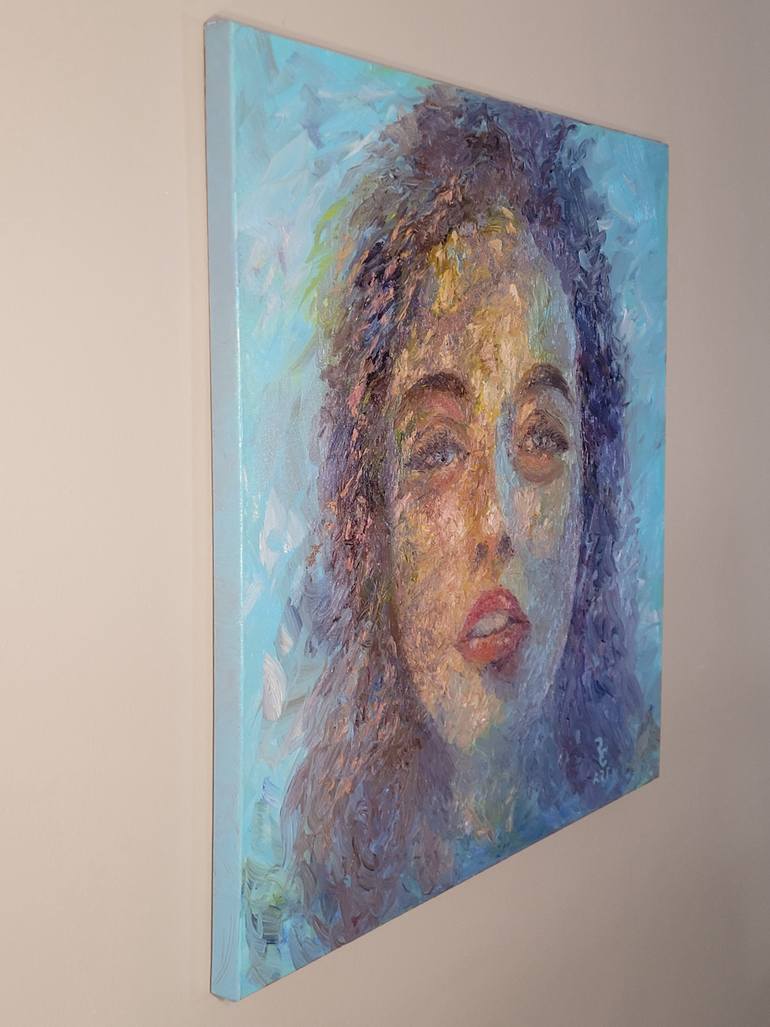 Original Impressionism People Painting by Richard Chiang