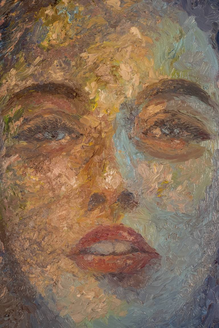 Original Impressionism People Painting by Richard Chiang