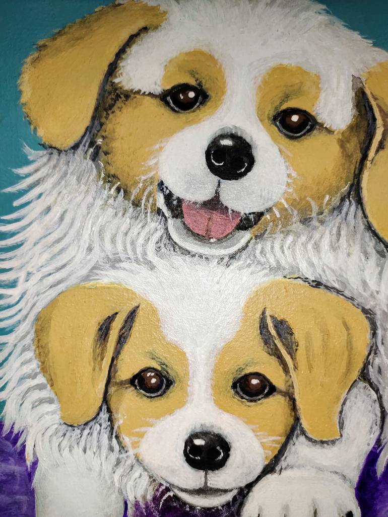 Original Portraiture Animal Painting by S J Abbasi
