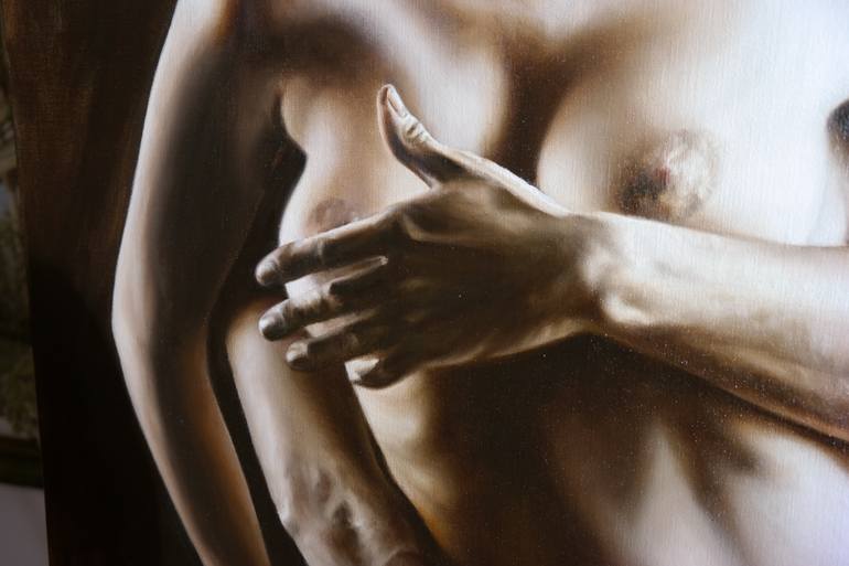 Original Realism Nude Painting by Bisser Petkov