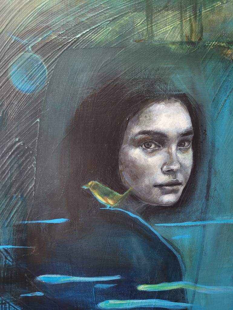 Original Figurative Women Painting by Sandra Quintin