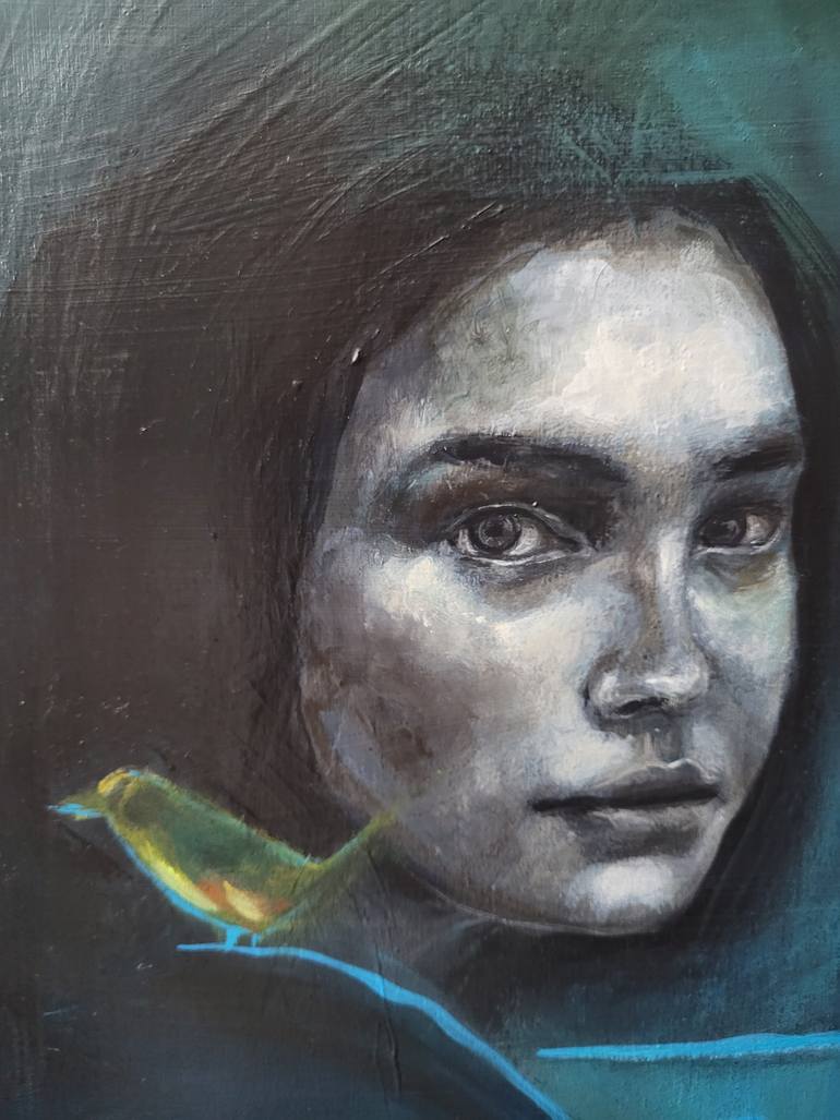 Original Figurative Women Painting by Sandra Quintin