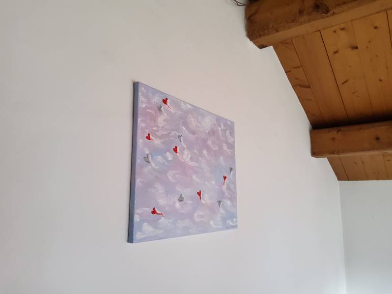 Original Abstract Expressionism Love Painting by Olena Yurdyha