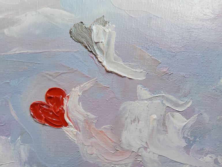 Original Abstract Expressionism Love Painting by Olena Yurdyha