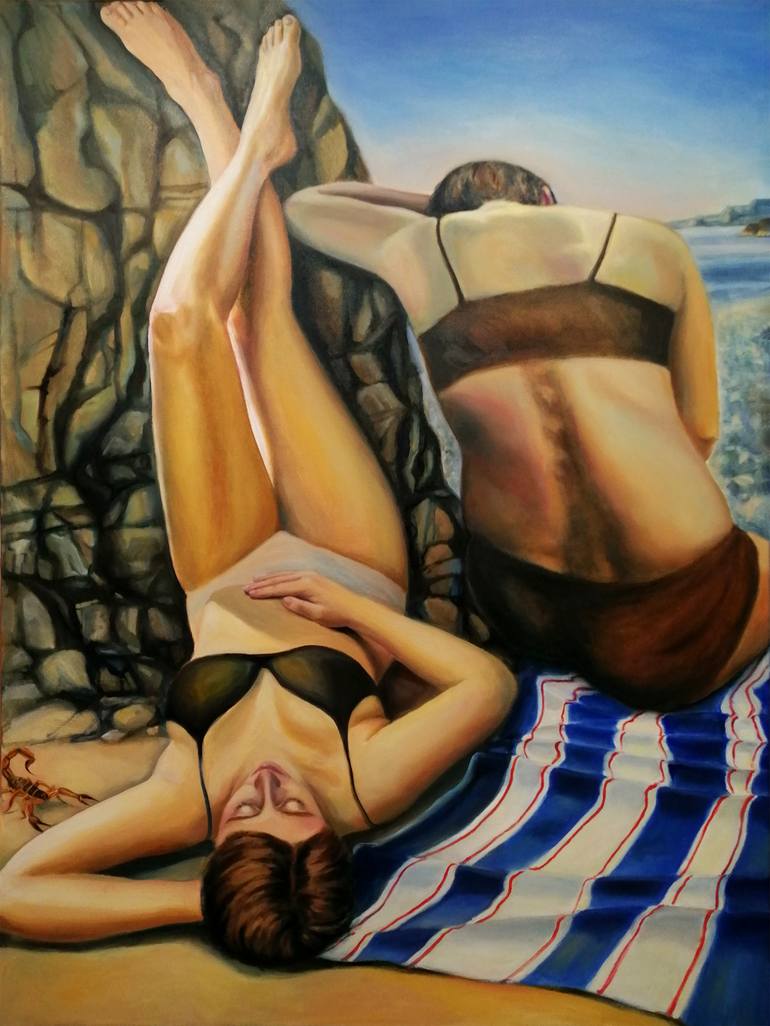 Original Figurative People Painting by Ewelina Straszewicz