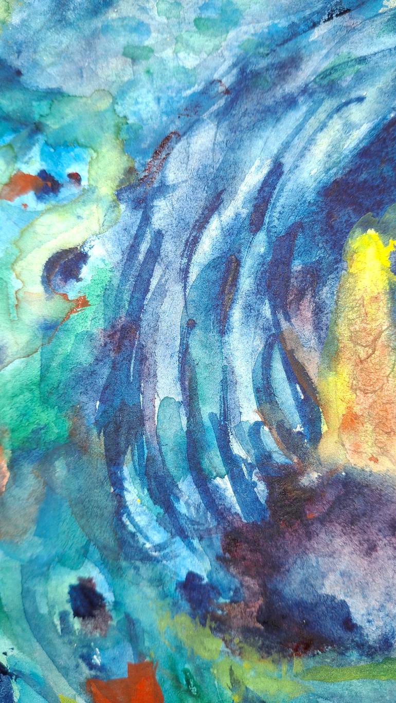 Original Abstract Animal Painting by Tatiana Deniapkina