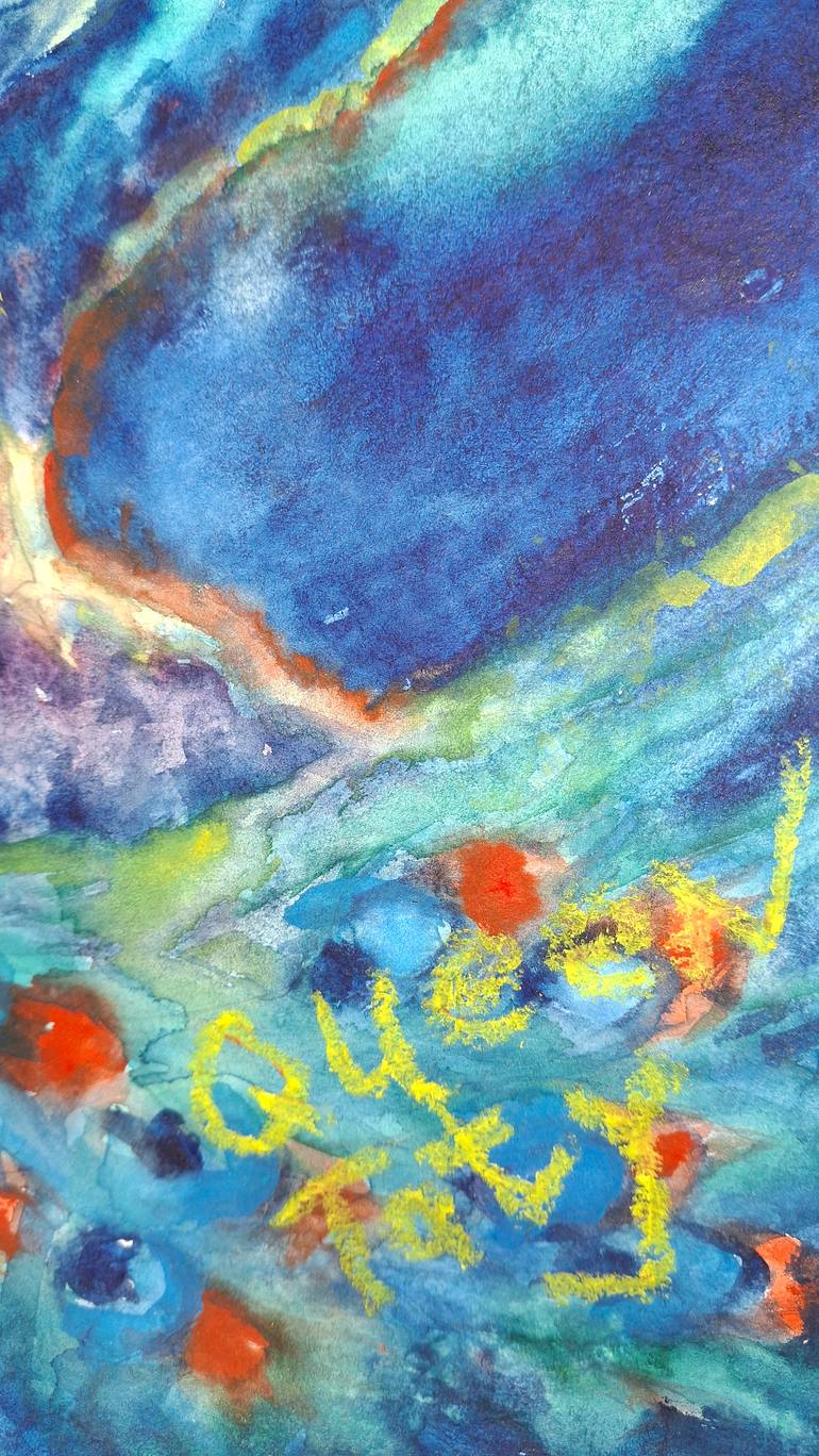 Original Abstract Animal Painting by Tatiana Deniapkina