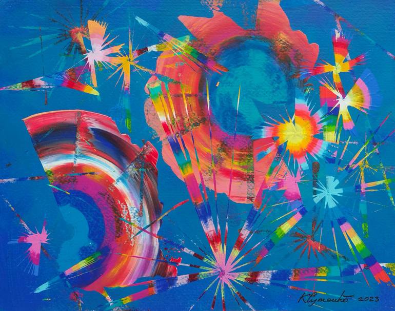 Original Abstract Outer Space Paintings by Alexander Klymenko