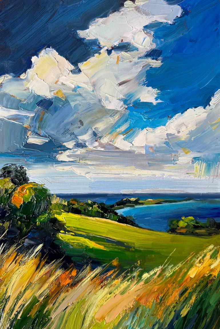 Summer landscape 1 Painting by Daria Zavadenko | Saatchi Art Czech