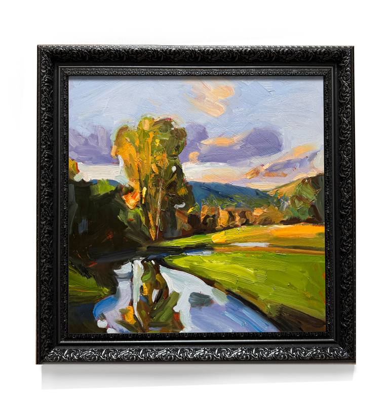 Original Expressionism Landscape Painting by Daria Zavadenko