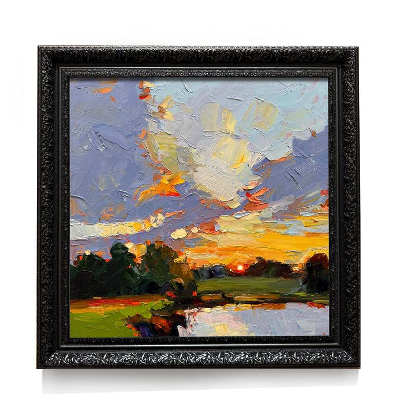 Original Expressionism Landscape Painting by Daria Zavadenko