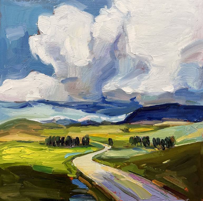 Original Expressionism Landscape Paintings by Daria Zavadenko