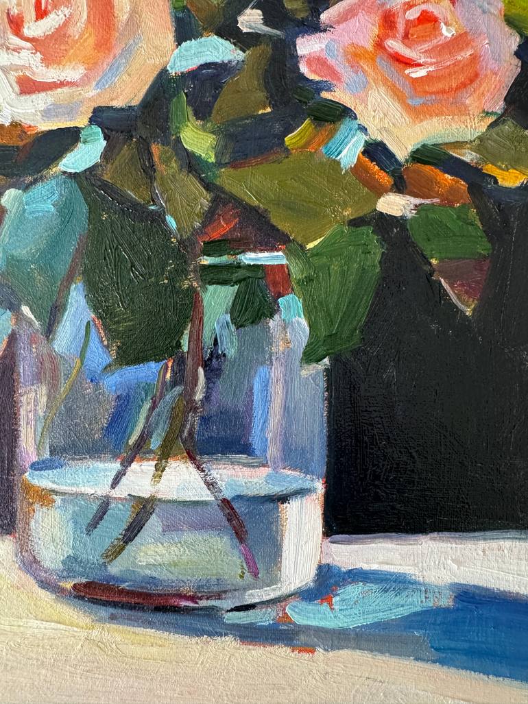 Original Impressionism Floral Painting by Daria Zavadenko