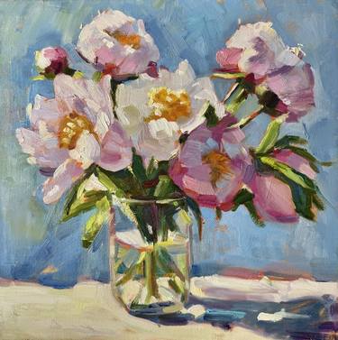 Original Impressionism Floral Painting by Daria Zavadenko
