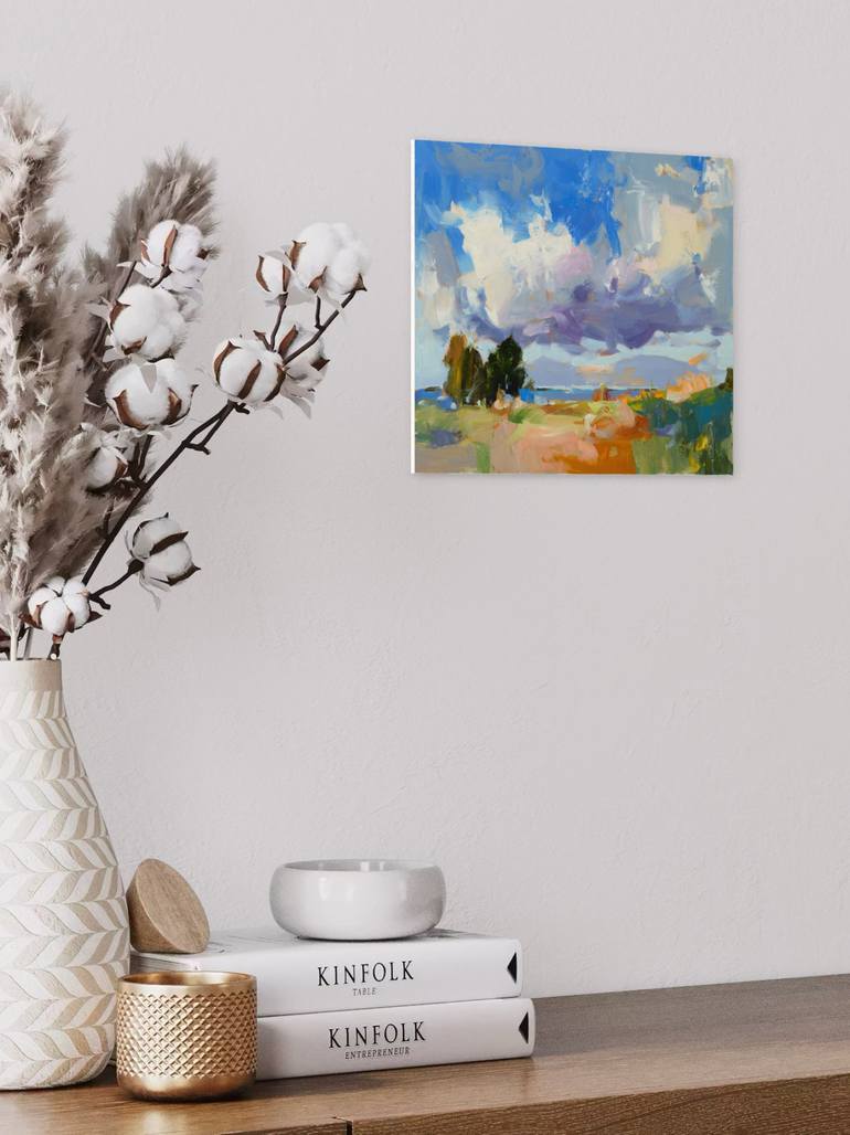Original Impressionism Landscape Painting by Daria Zavadenko