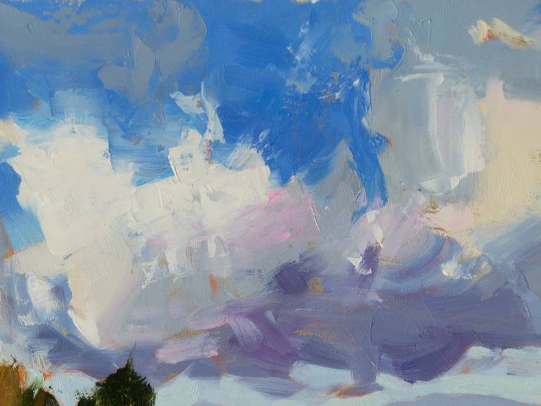 Original Impressionism Landscape Painting by Daria Zavadenko