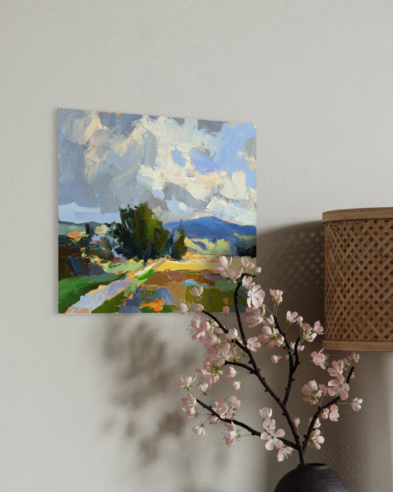 Original Impressionism Landscape Painting by Daria Zavadenko